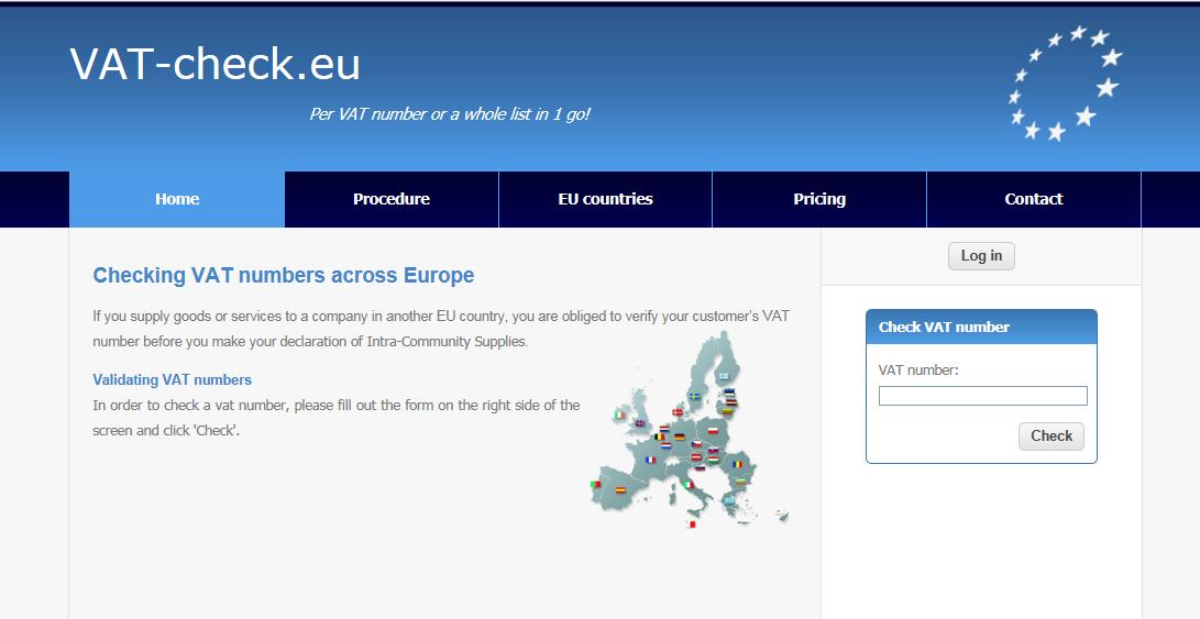 Ga naar www.VAT-check.eu